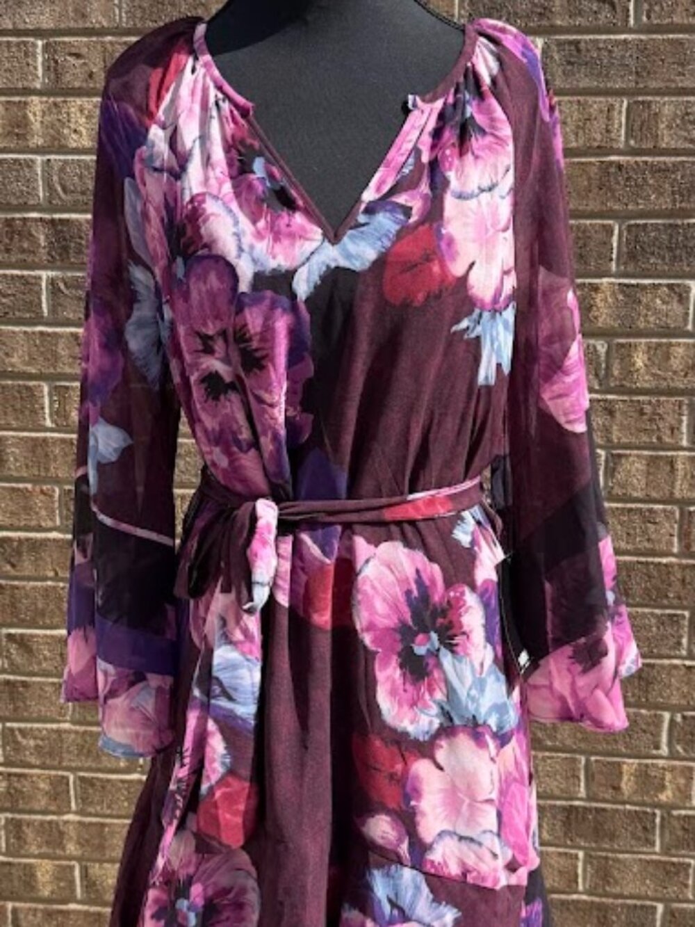 WHBM JG Ruffle Bouson Dress (Size M)